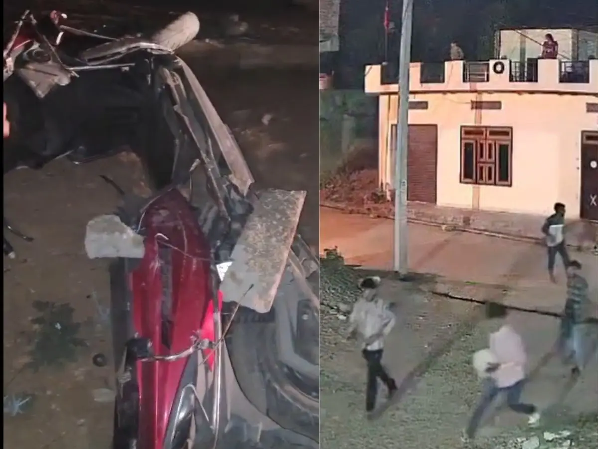 हथियारों से लैस युवकों ने मचाया उत्पात, पूरी वारदात CCTV कैमरे में कैद