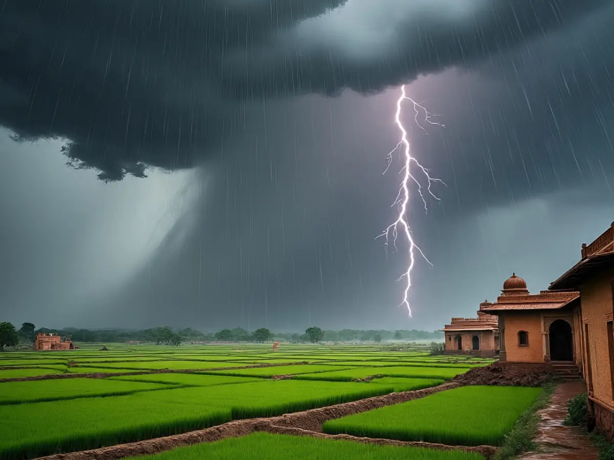 भारी से अति भारी बारिश की संभावना