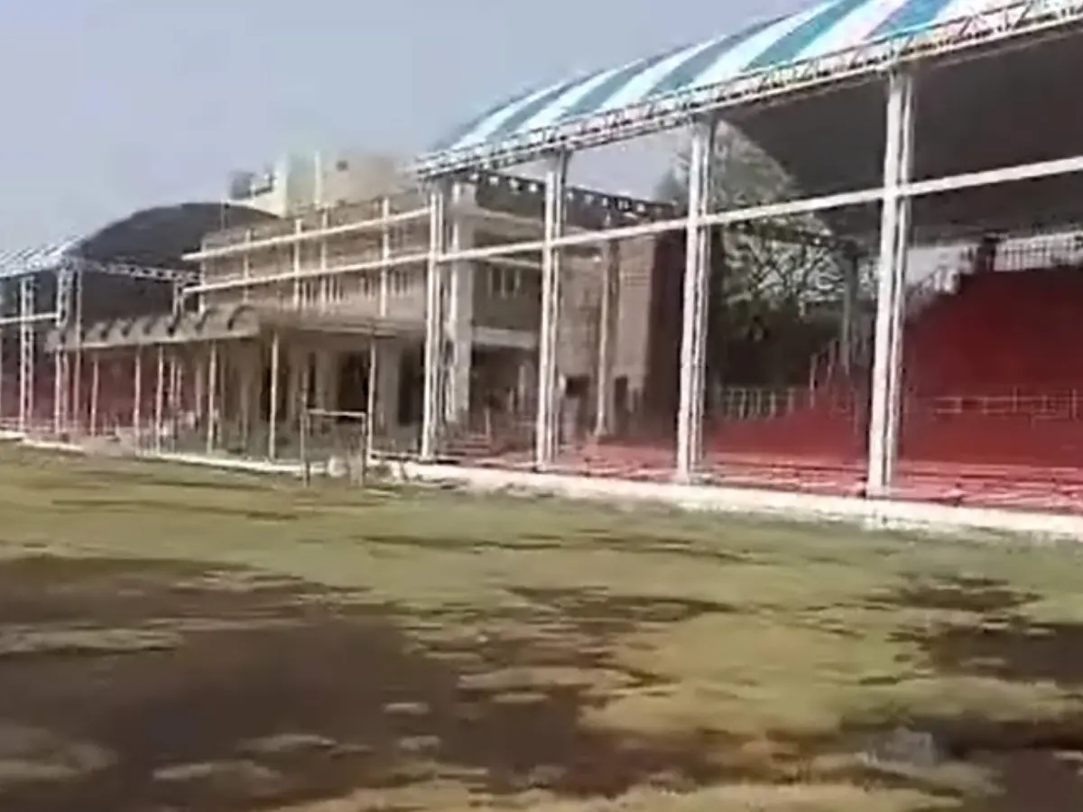 जोधपुर में होना था राज्य स्तरीय स्वतंत्रता दिवस समारोह, स्टेडियम में हो रहा है भूजल रिसाव