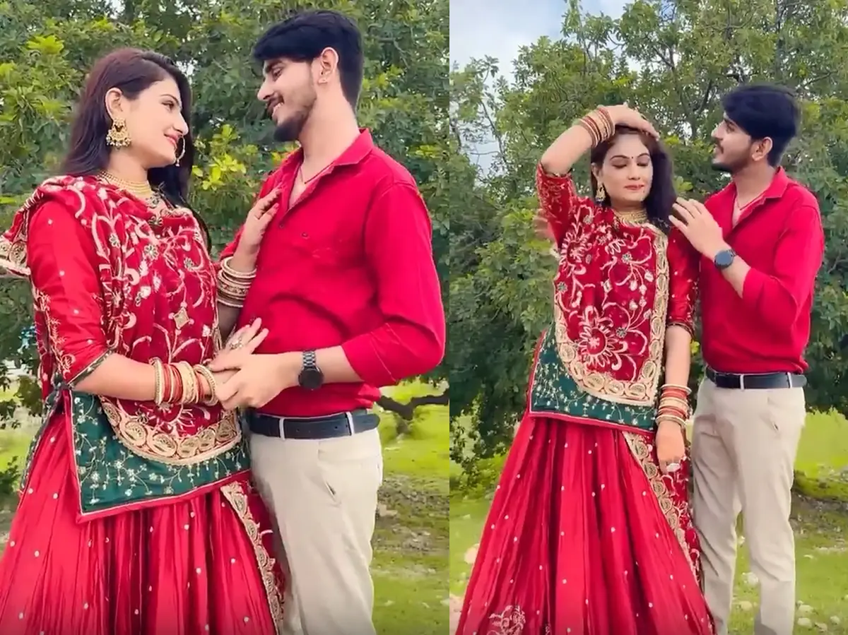 राजस्थानी जोड़े ने बागों के बीच बनाया प्यारा Video, देखने वाले कर उठे- वाह-वाह राजस्थानी जोड़े ने बागों के बीच बनाया प्यारा Video, देखने वाले कर उठे- वाह-वाह