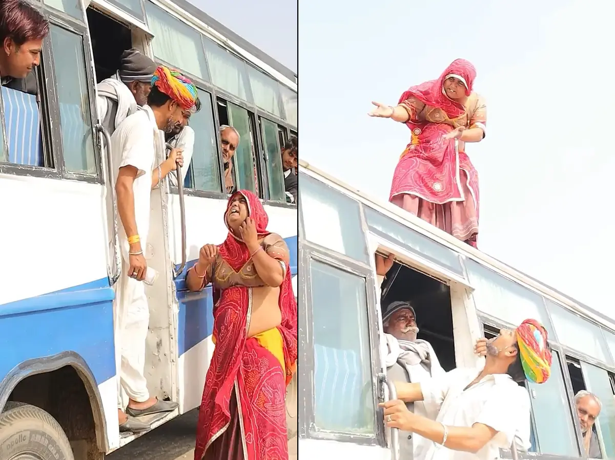 राजस्थानी ताई ने बस कंडक्टर से पूछा मजेदार सवाल, सुनते ही हंस-हंस कर होंगे बेहाल राजस्थानी ताई ने बस कंडक्टर से पूछा मजेदार सवाल, सुनते ही हंस-हंस कर होंगे बेहाल
