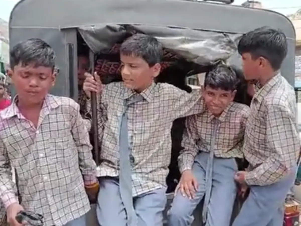 Alwar  News: मासूम बच्चों की जान से खुलेआम हो रहा खिलवाड़, घरेलू सिलेंडर पर धड़ल्ले से दौड़ रही बसें