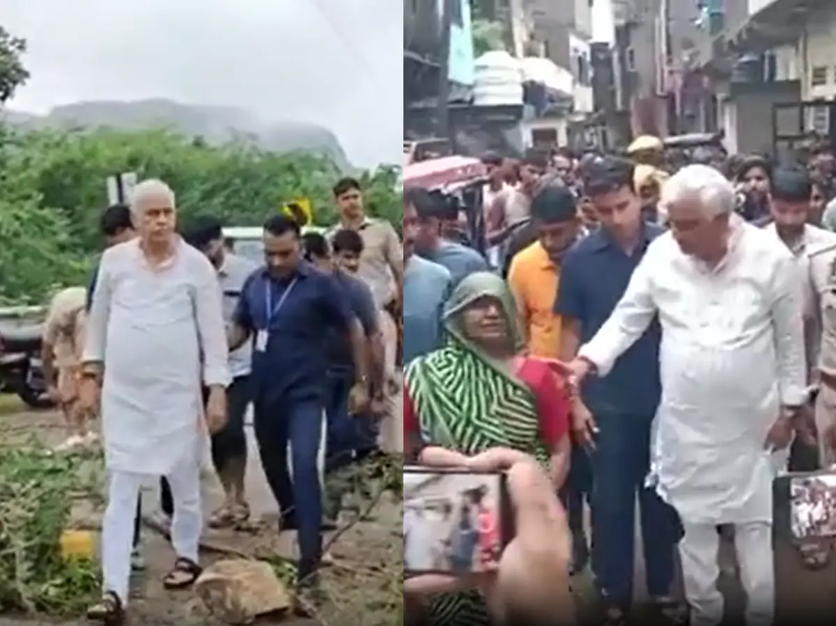 डॉ. किरोड़ी लाल मीणा ने बाढ़ ग्रस्त इलाकों का किया दौरा, देखें वीडियो