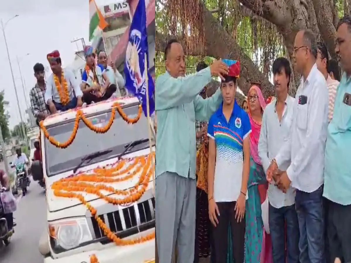 Sikar News : नीमकाथाना की कोमल का नागरिक अभिनंदन, मां बोली- सिर्फ छाछ-रोटी खाकर भी नाम किया रोशन