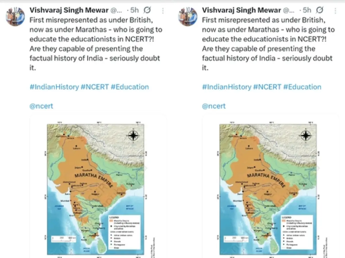 NCERT की 8वीं की सामजिक विज्ञान की किताब के मैप ने खड़ा किया विवाद