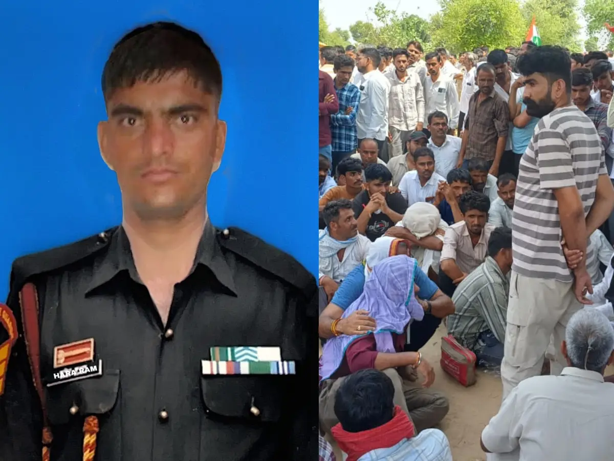 ऑपरेशन स्नो लियोपार्ड में शहीद हुए हवलदार लिपिक हराराम सारण, नेशनल हाईवे पर निकाली गई तिरंगा यात्रा