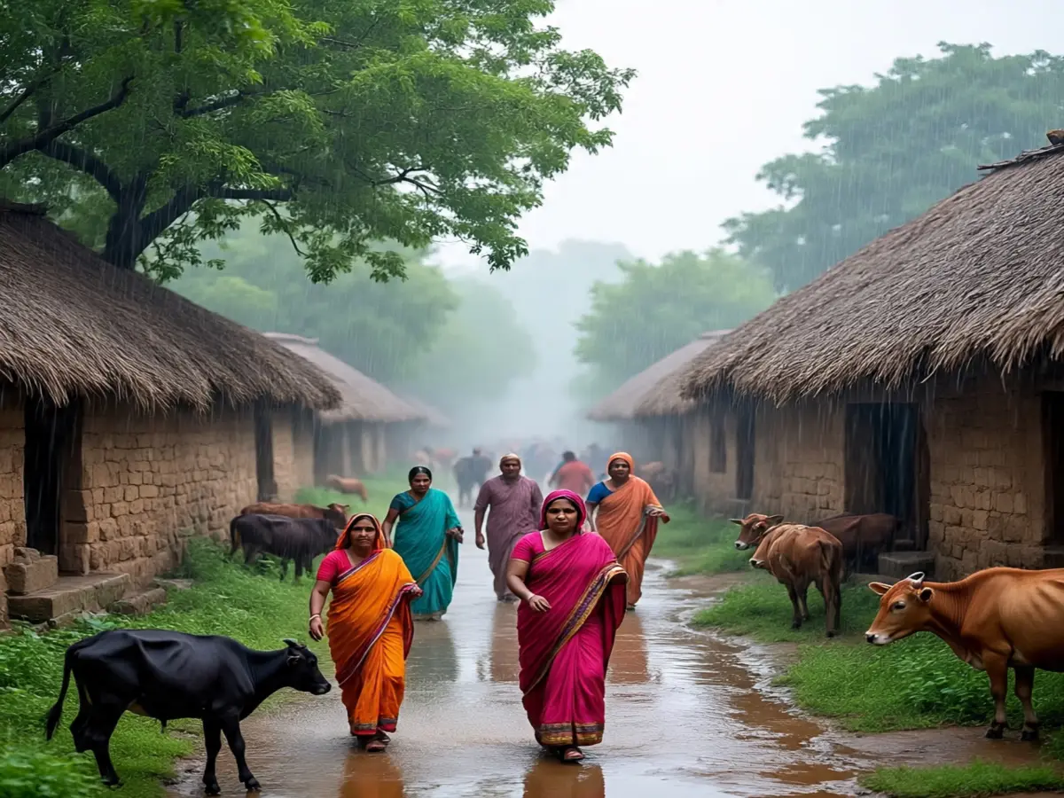 हल्के बादल छाए रहे