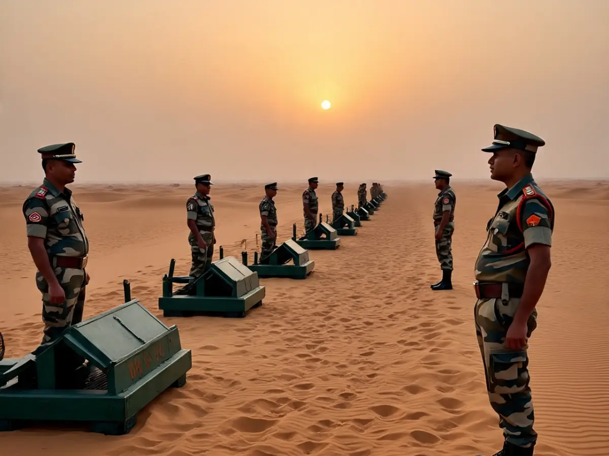 भारी संख्या में BSF की तैनाती