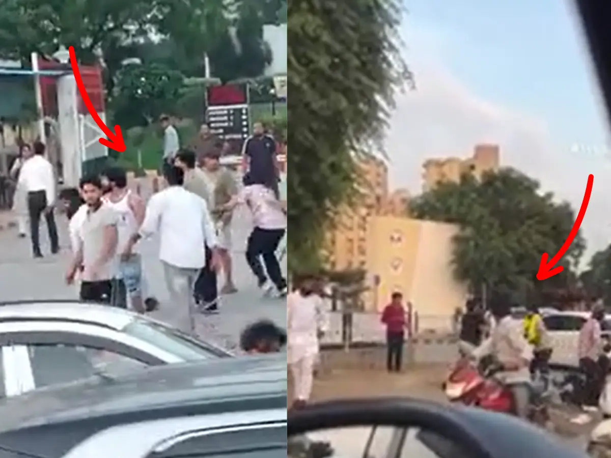 यू टर्न लेने पर भड़क पड़े बदमाश, युवक पर बरसाए लाठी,डंडे और पत्थर, Watch Video