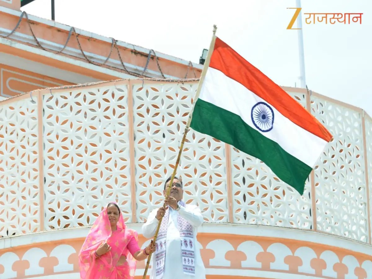 सीएम भजनलाल ने फहराया तिरंगा, हर घर तिरंगा मिशन को दी रफ्तार