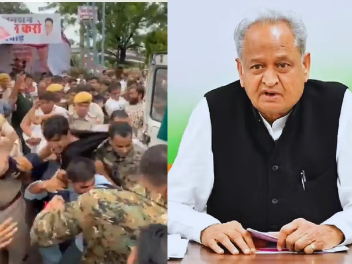 छात्र संघ चुनाव की मांग पर राजस्थान विश्वविद्यालय में बवाल, अशोक गहलोत ने पुलिस कार्रवाई को बताया निंदनीय छात्र संघ चुनाव की मांग पर राजस्थान विश्वविद्यालय में बवाल, अशोक गहलोत ने पुलिस कार्रवाई को बताया निंदनीय