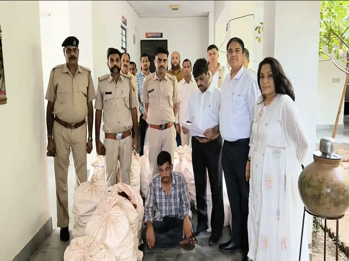 Rajsamand News: स्वतंत्रता दिवस पर राजसमंद में छापा, 112 कार्टन अवैध शराब बरामद