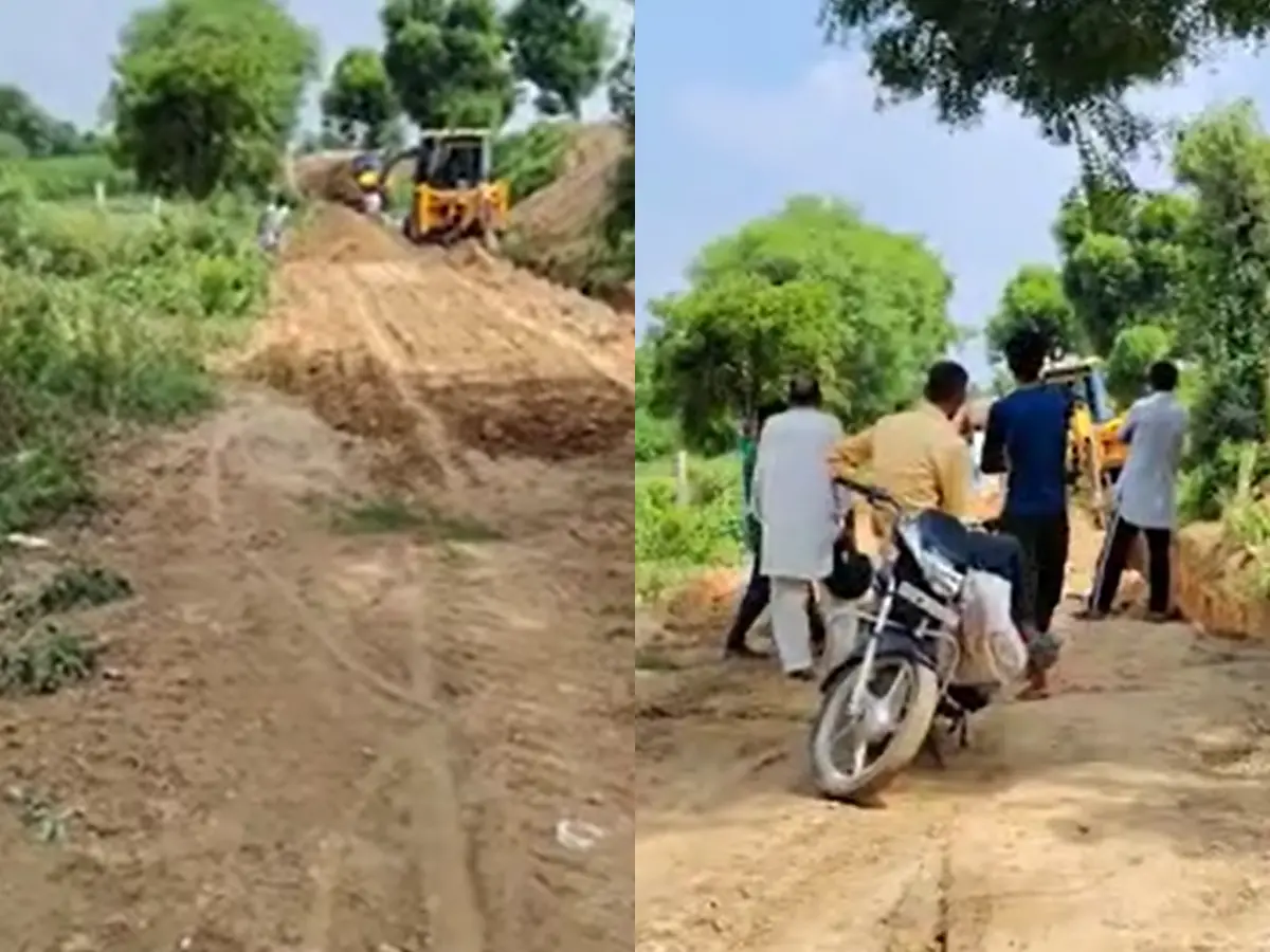 शहर में भूमाफियाओं का बोलबाला, सरकारी जमीन पर अवैध प्लाटिंग कर गांव का रास्ता किया अवरोध
