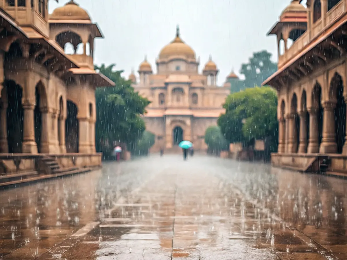 बारिश और फुहारें
