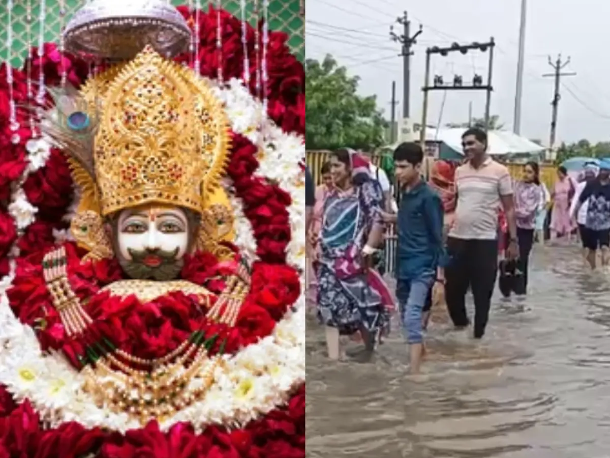 Khatu Shyam Ji: 23 घंटे से लगातार खाटू में हो रही बारिश, भीगते हुए भक्त बाबा के कर रहे दर्शन Khatu Shyam Ji: 23 घंटे से लगातार खाटू में हो रही बारिश, भीगते हुए भक्त बाबा के कर रहे दर्शन