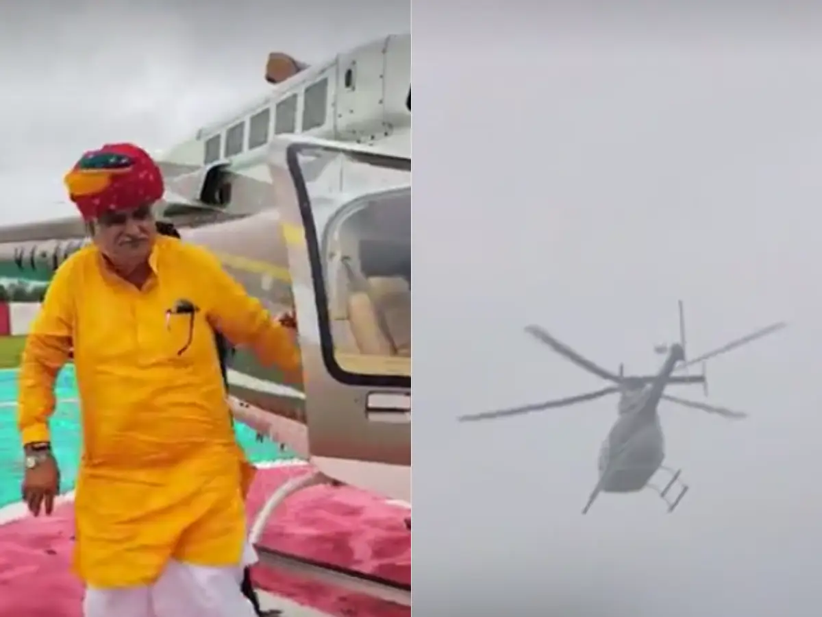 सवा घंटे तक हवा में ही घूमते रहे भजनलाल सरकार के मंत्री, बाद में सड़क मार्ग से पहुंचे डीग