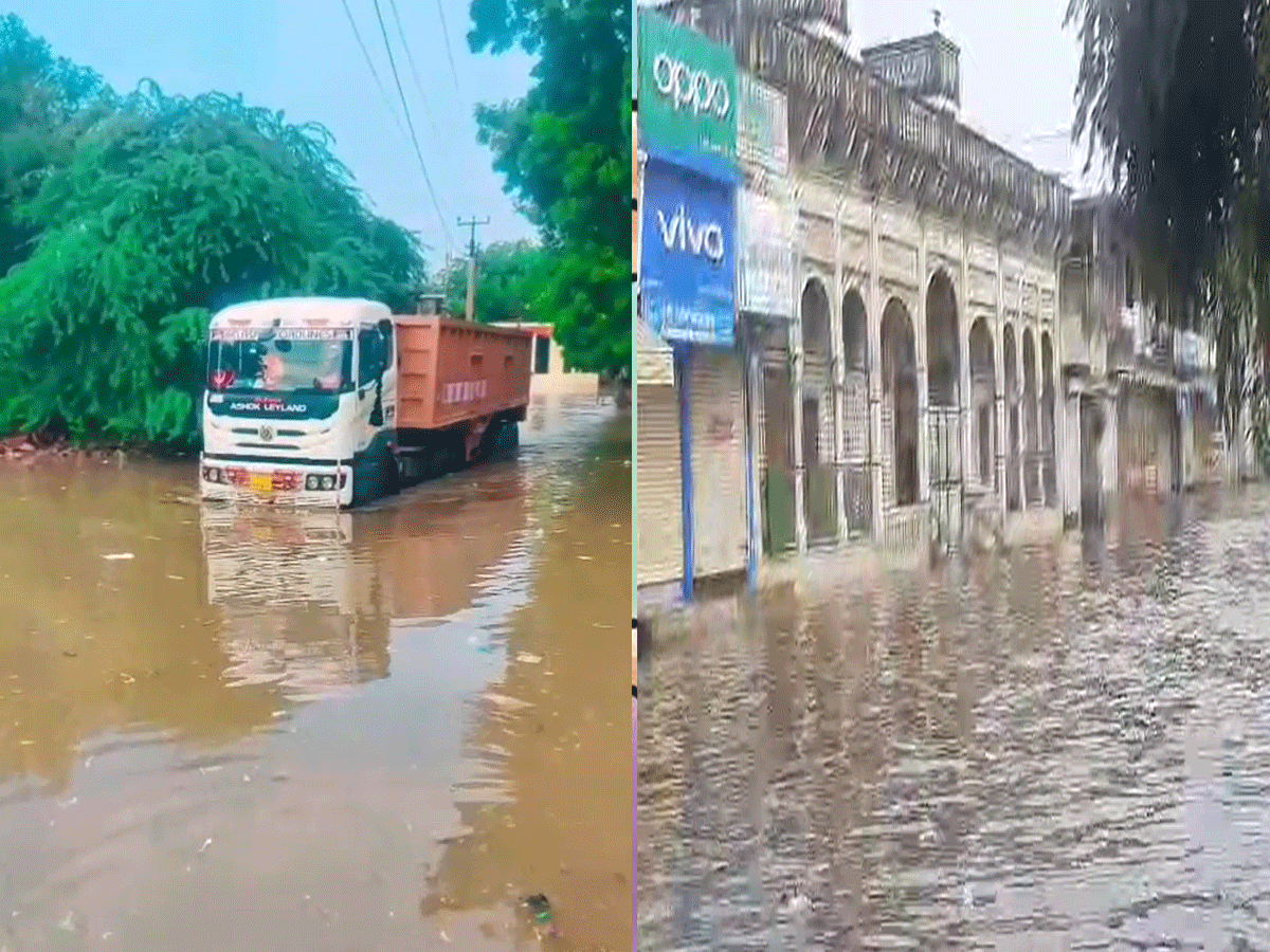 Sikar Weather Update: फतेहपुर में बारिश ने मचाया तांडव, सड़कें बनी तालाब, गलियां बन गईं नदी