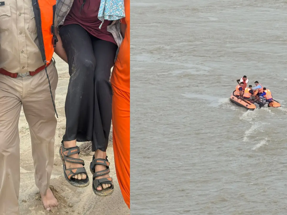 सवाई माधोपुर में चंबल नदी में कूदी नवविवाहिता,18 किलोमीटर बहने के बाद निकाली गई जिंदा