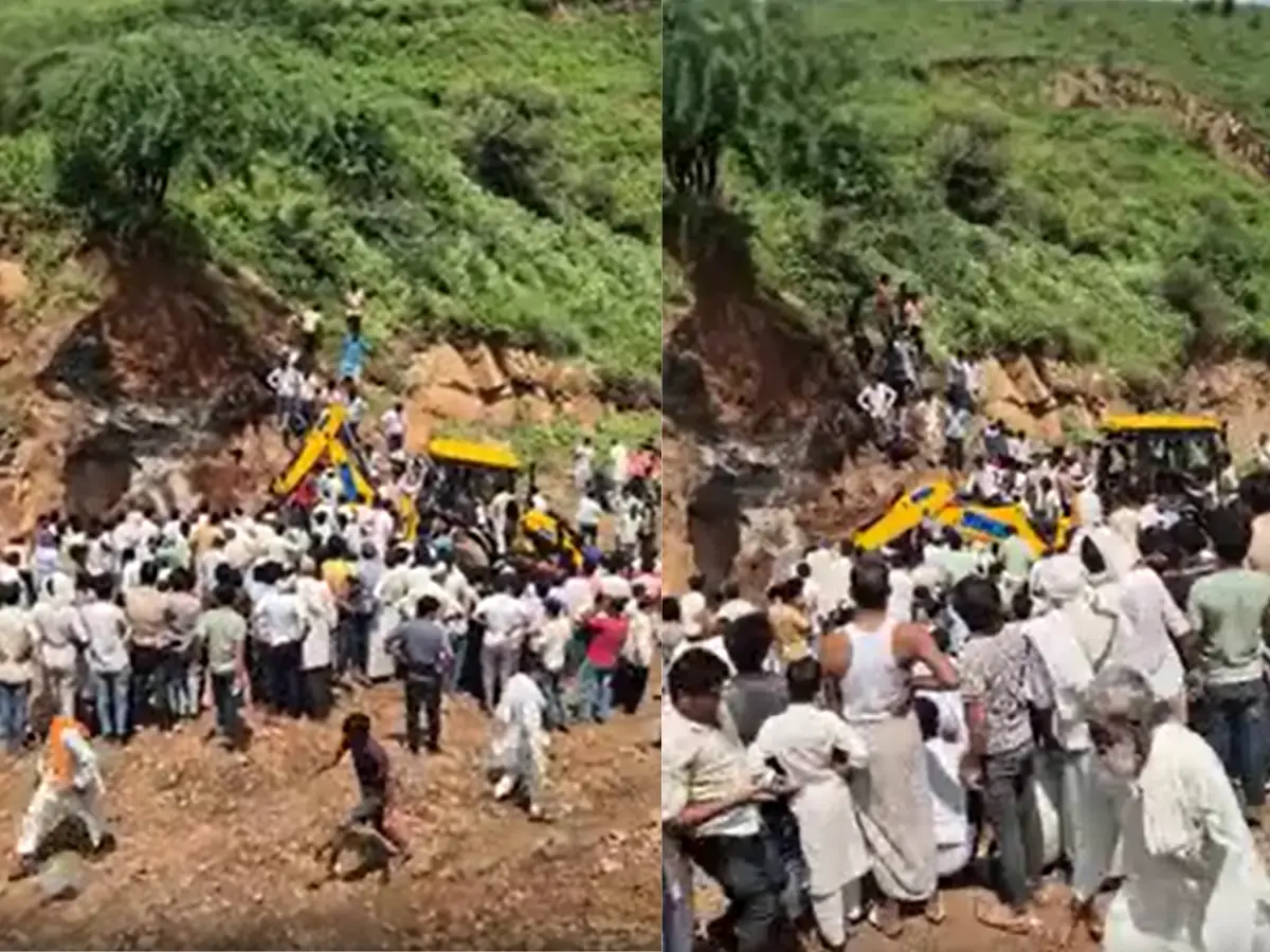 अलवर में पहाड़ी दरकने से 3 युवकों की मौत, एक गंभीर घायल