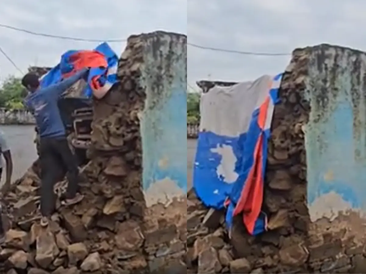 अलवर के ललावंडी गांव में में माइनिंग ब्लास्ट से ग्रामीणों में दहशत, कई मकान ढहे