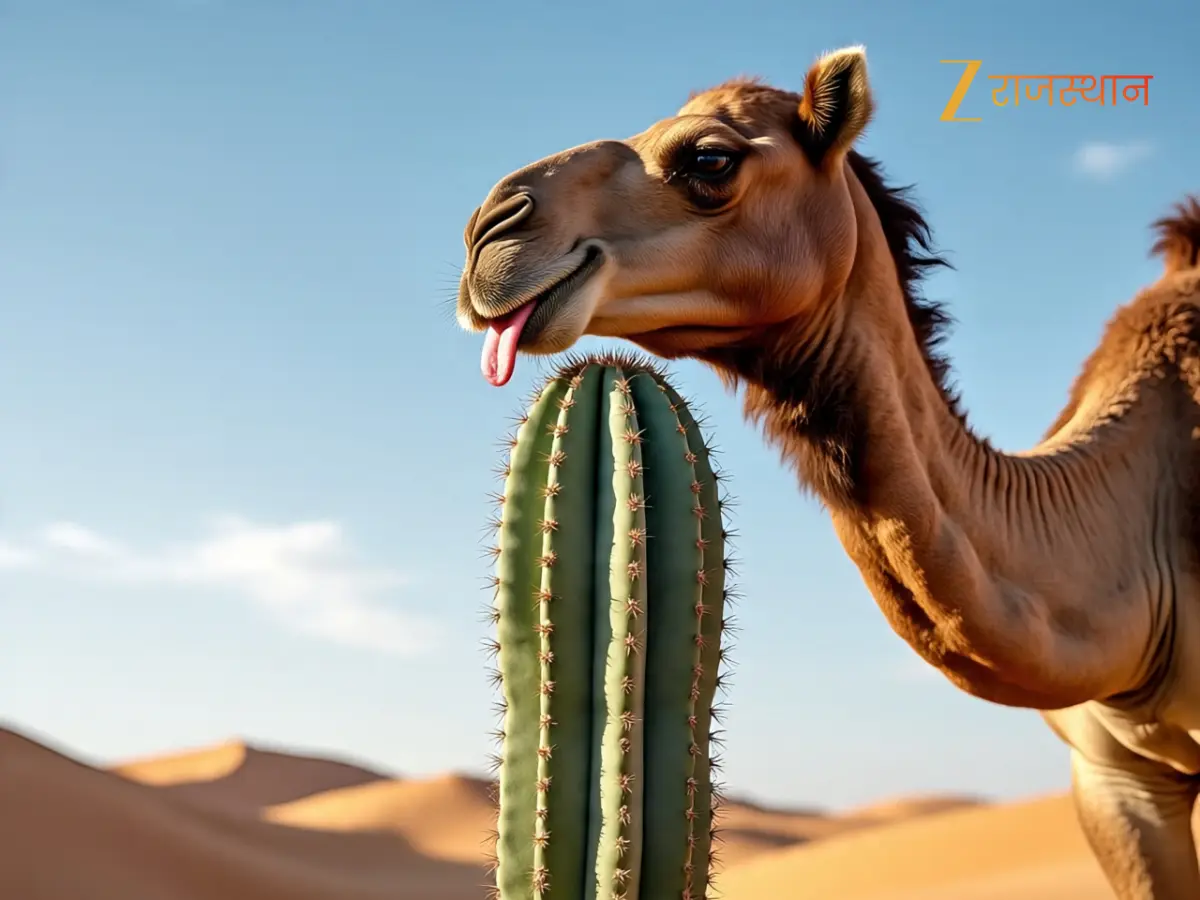 Camels Eat Cactus