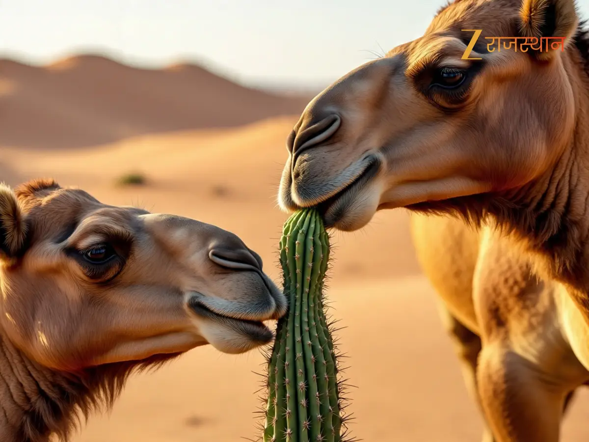 Camels Eat Cactus