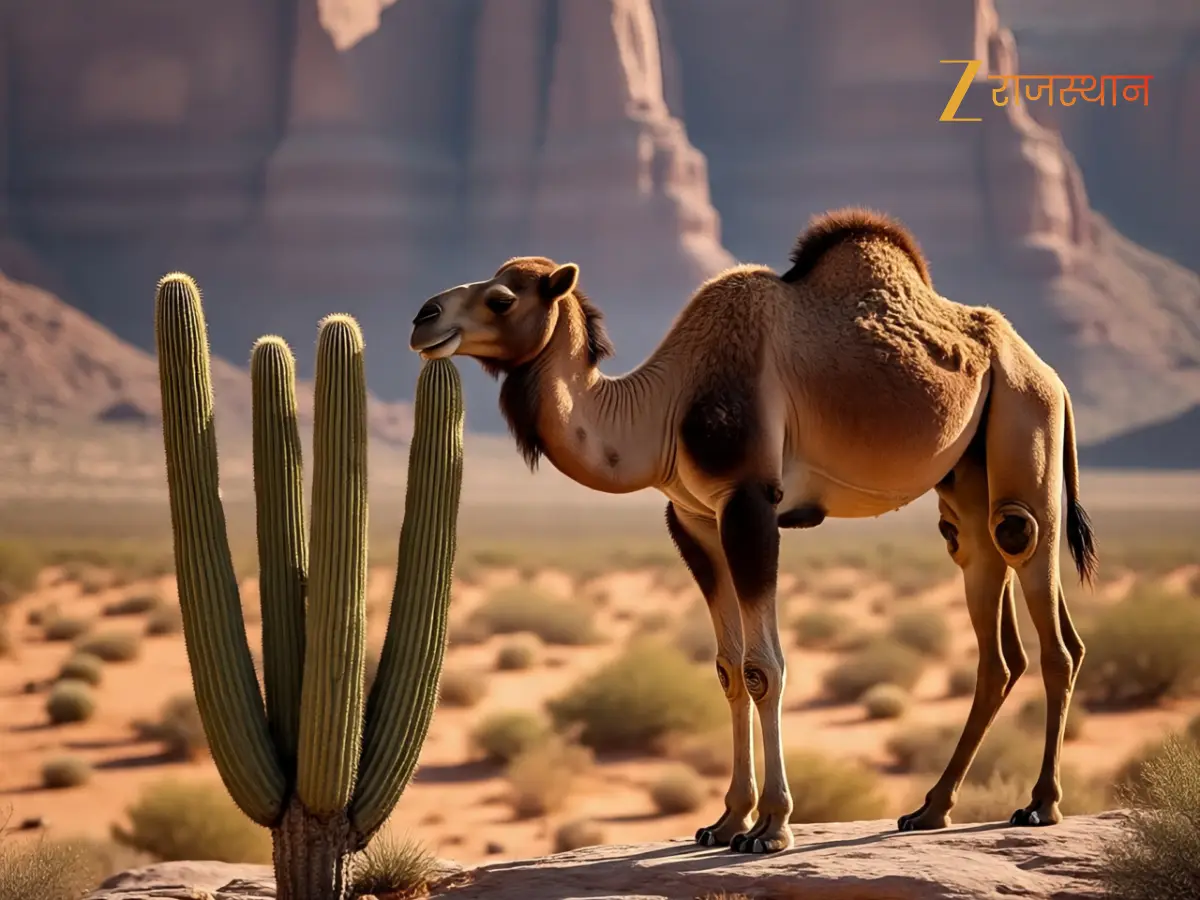 Camels Eat Cactus