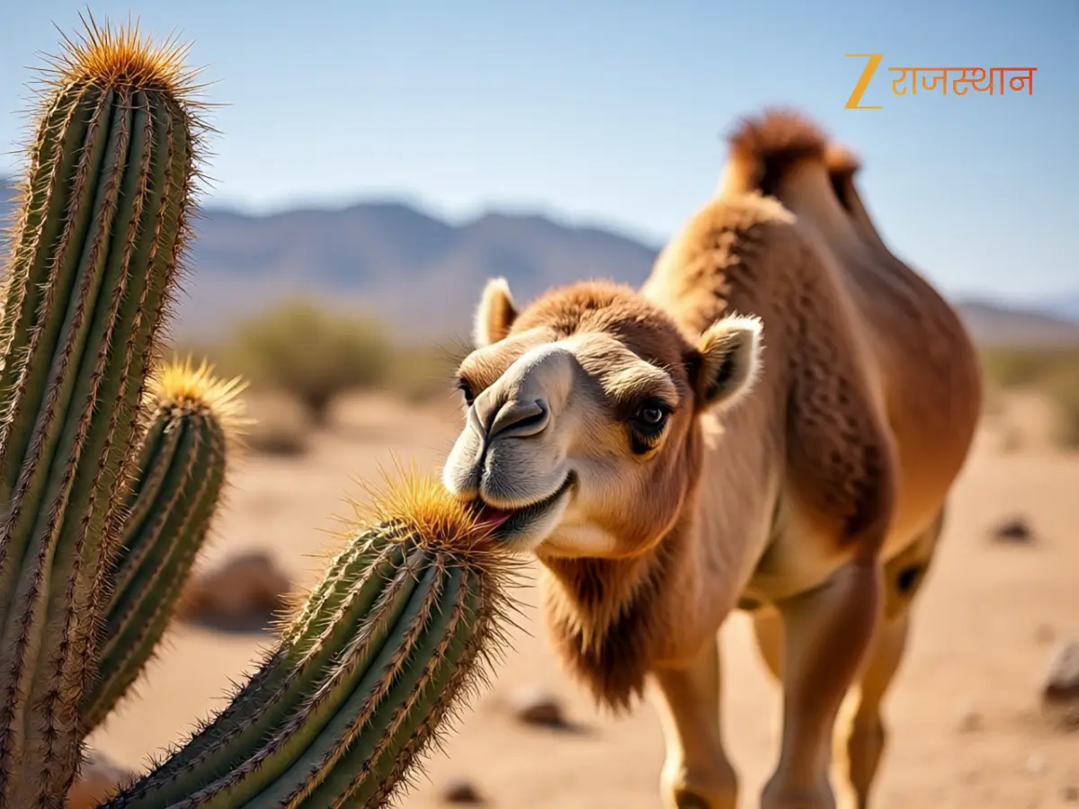 Camels Eat Cactus
