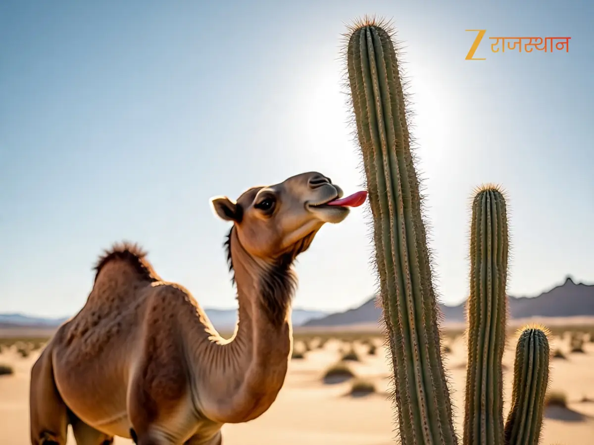 Camels Eat Cactus