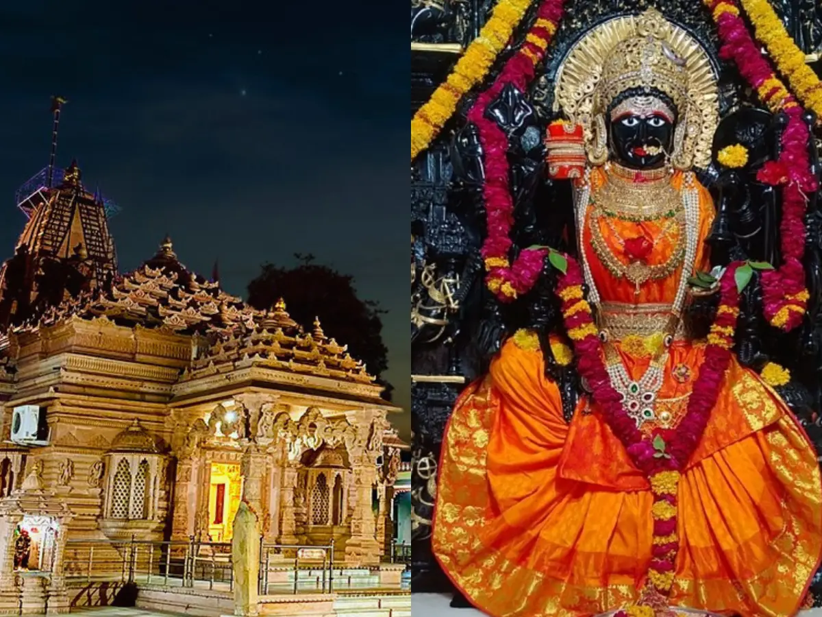 अठारह भुजाओं वाली प्रतिमा