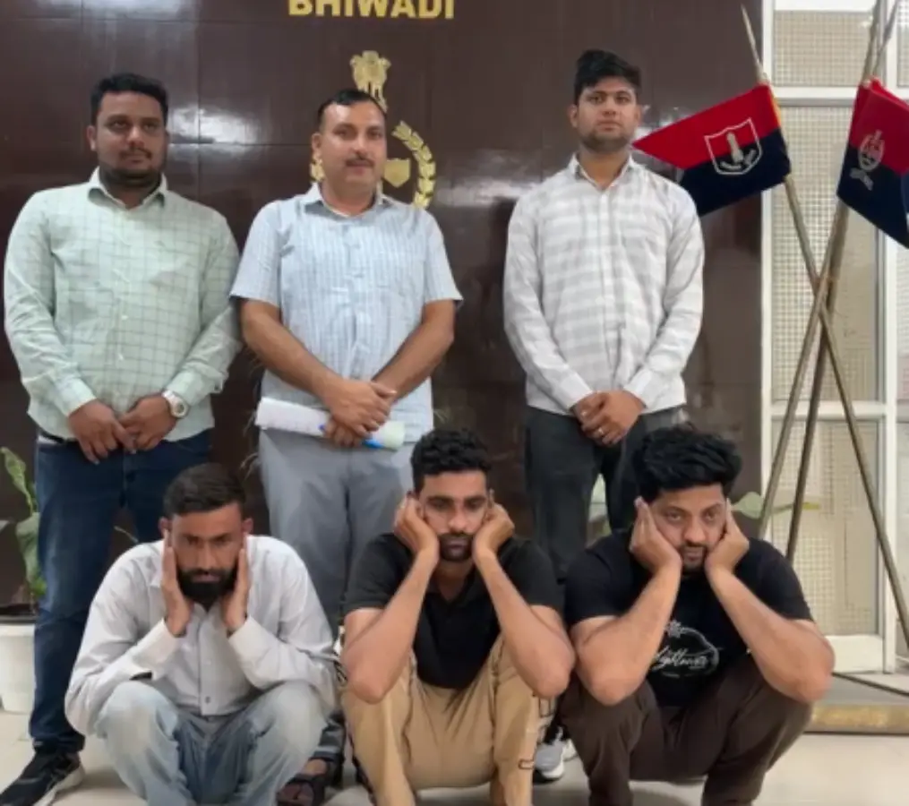 Bhiwadi: 61 करोड़ की ठगी करने वाले 3 आरोपी गिरफ्तार, कई राज्यो से लोगों को जाल में फंसाते