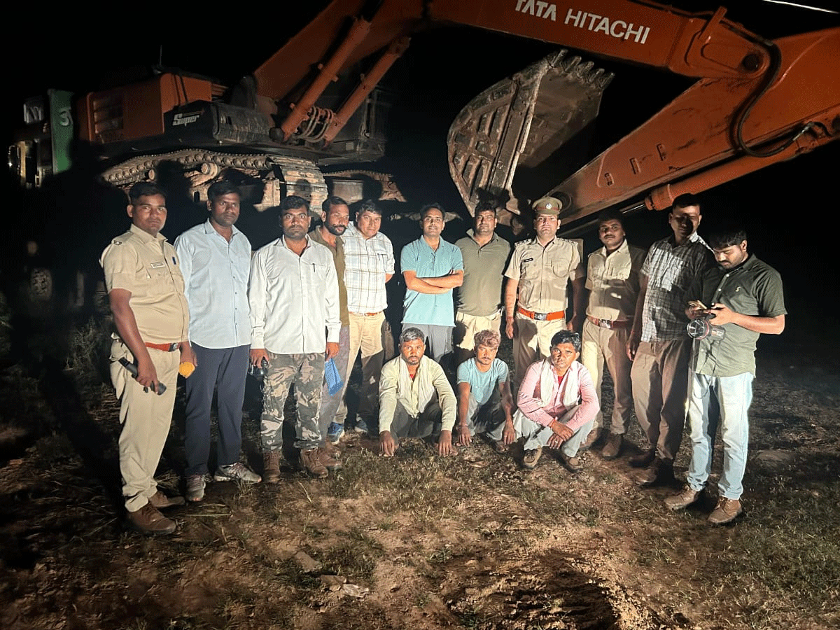 धौलपुर में वन विभाग की अवैध खनन के खिलाफ बड़ी कार्रवाई, LNT मशीन एवं ट्रोला को किया जब्त