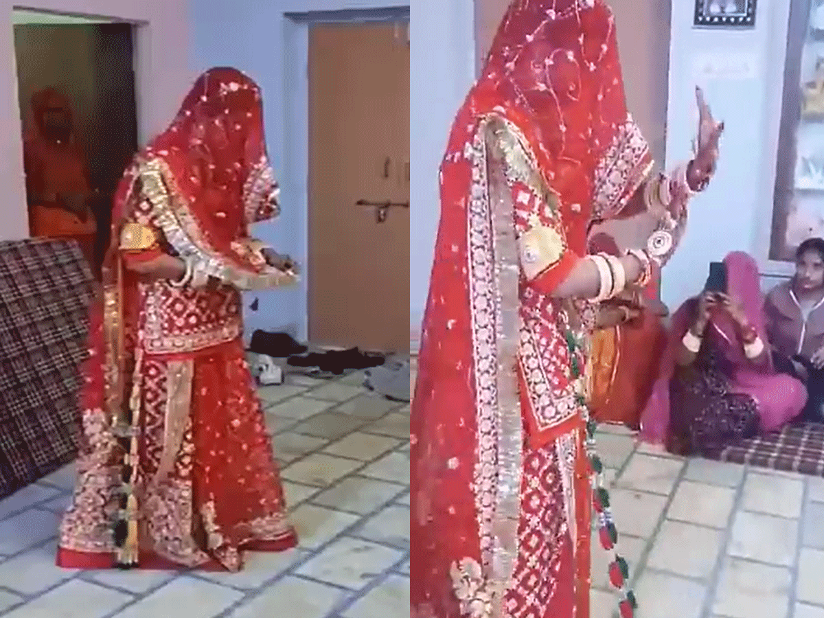 पहली बार ससुराल आई राजपूती बहू का ‘घूमर डांस’, सोशल मीडिया पर Video वायरल पहली बार ससुराल आई राजपूती बहू का ‘घूमर डांस’, सोशल मीडिया पर Video वायरल