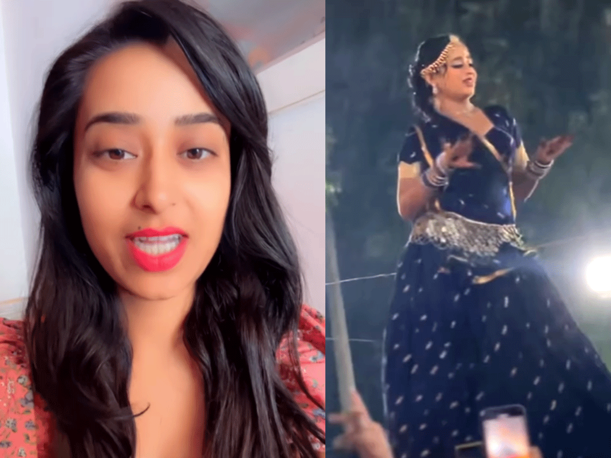 बारिश में राजस्थानी डांसर रेखा मेवाड़ा ने किया झन्नाटेदार डांस, दीवानी हो गई पब्लिक बारिश में राजस्थानी डांसर रेखा मेवाड़ा ने किया झन्नाटेदार डांस, दीवानी हो गई पब्लिक