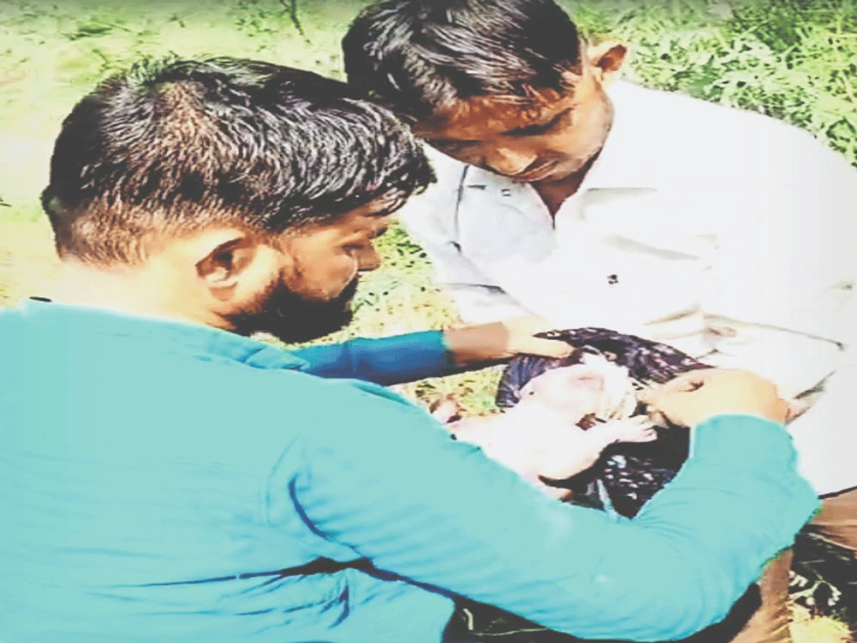 infant thrown in bushes in jhilra area sewar bharatpur