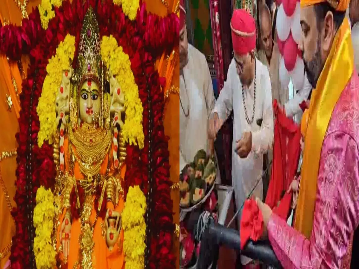 उदयपुर महालक्ष्मी मंदिर में पूर्व राज परिवार ने लगाया धोक, मेवाड़ की खुशहाली की प्रार्थना