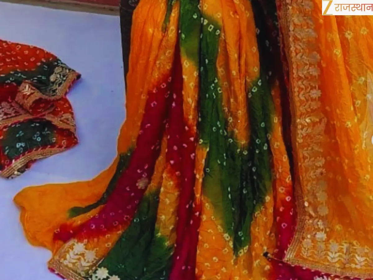 रंग-बिरंगी बंधनी और साड़ियां