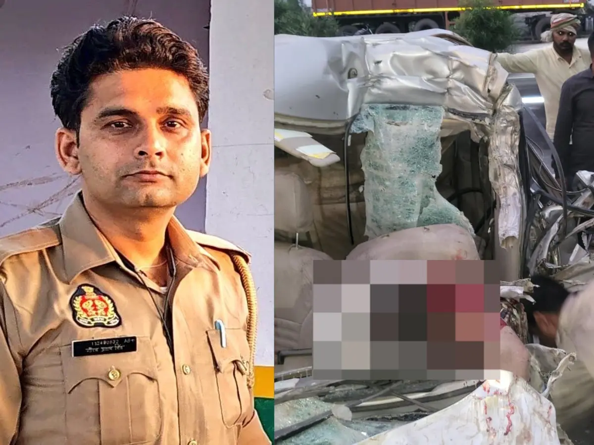 राजस्थान से दबिश देकर लौट रही यूपी पुलिस हुई हादसे का शिकार, हेड कांस्टेबल सहित 2 लोगों की दर्दनाक मौत