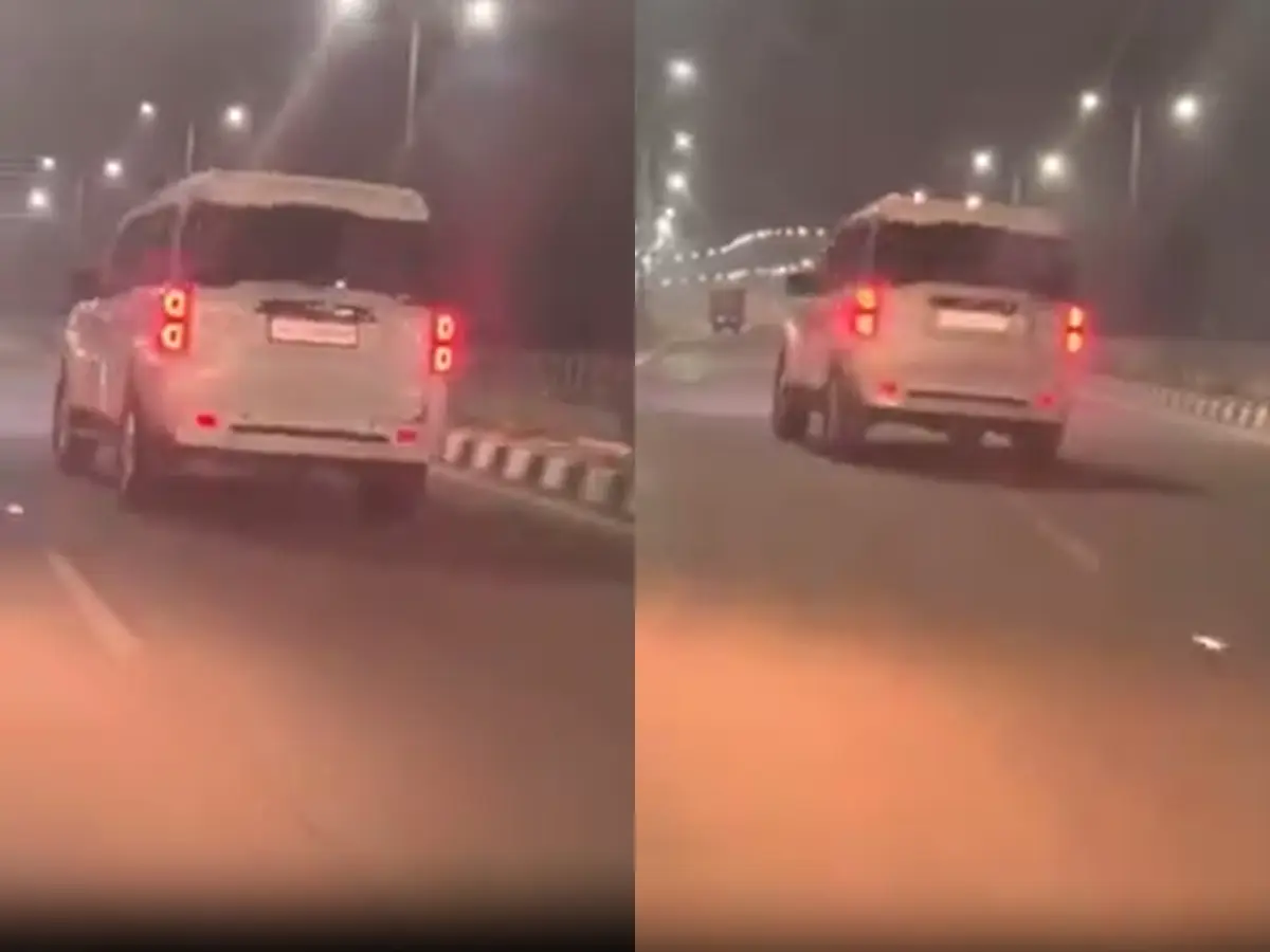 जोधपुर रिंग रोड पर चलते-चलते डांस करने लगी Scorpio! Watch Video