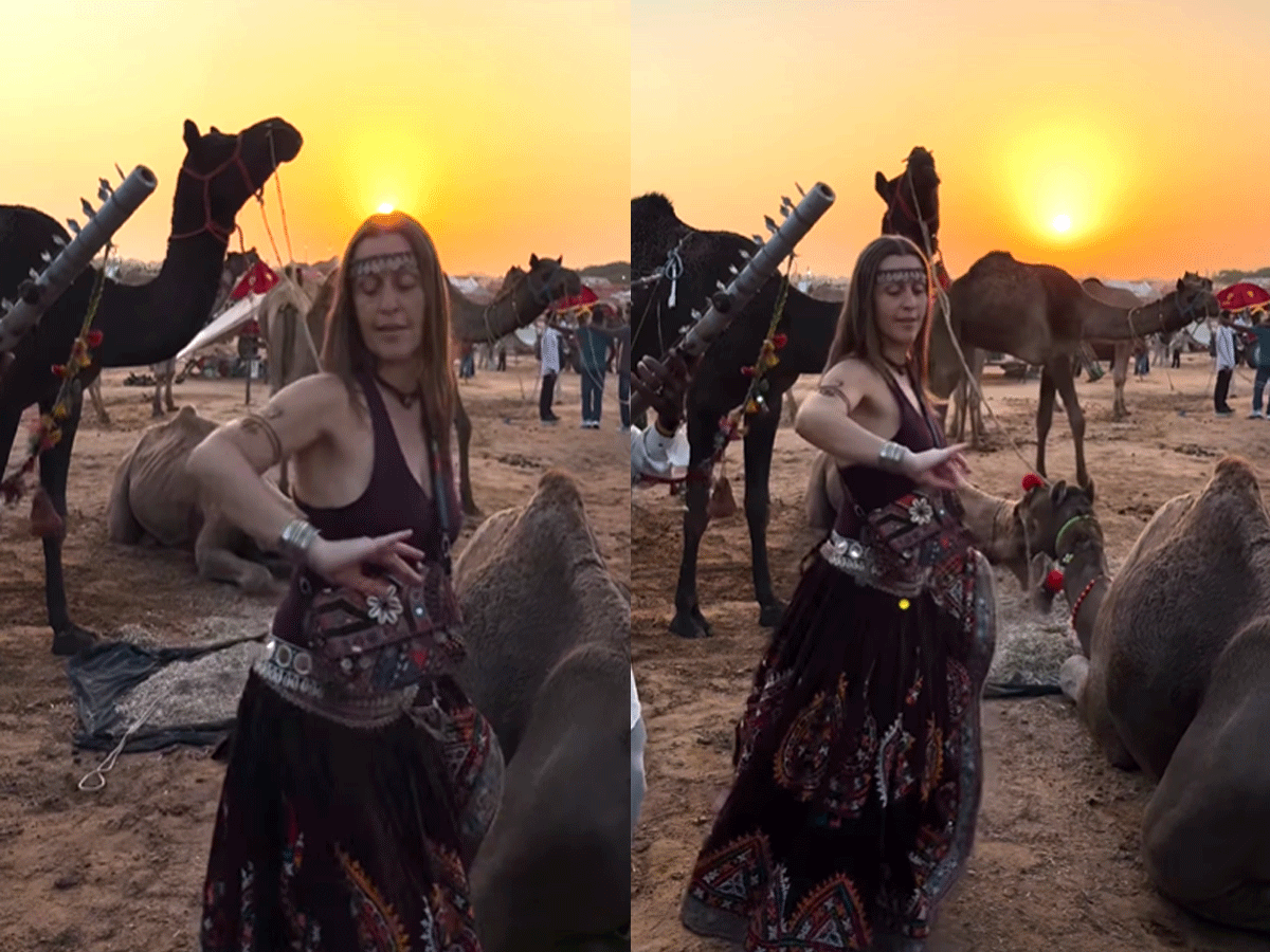 पुष्कर मेले में फ्रांस की हसीना ने जीता दिल! रावणहत्था की धुन पर किया राजस्थानी डांस, Video वायरल