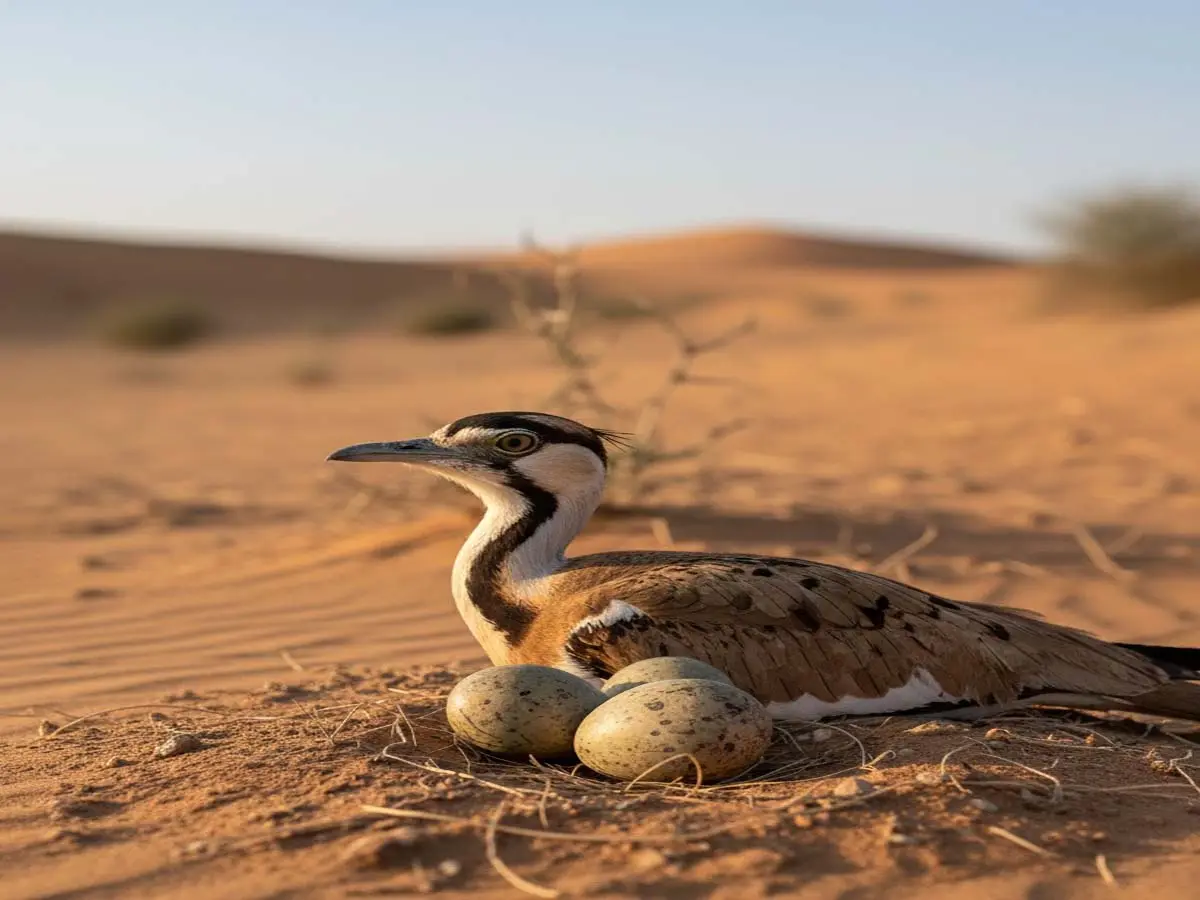 The most shy bird of Rajasthan Godavan lays one egg a year Godavan ...