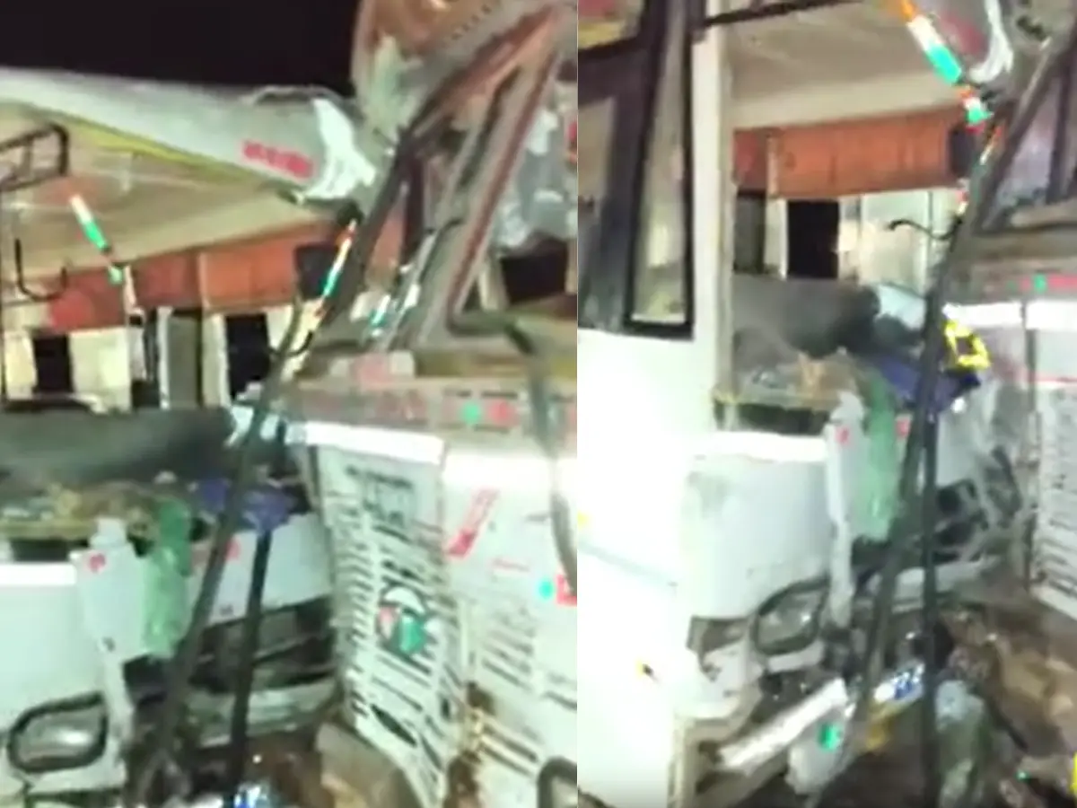 बाड़मेर में बस-ट्रक की भीषण टक्कर, हादसे में 14 लोग घायल