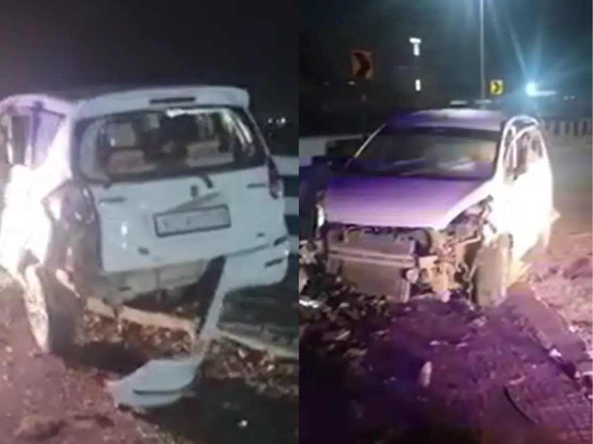 मांडल ओवरब्रिज पर बड़ा हादसा, ट्रक-कार भिड़ंत में दो गंभीर घायल