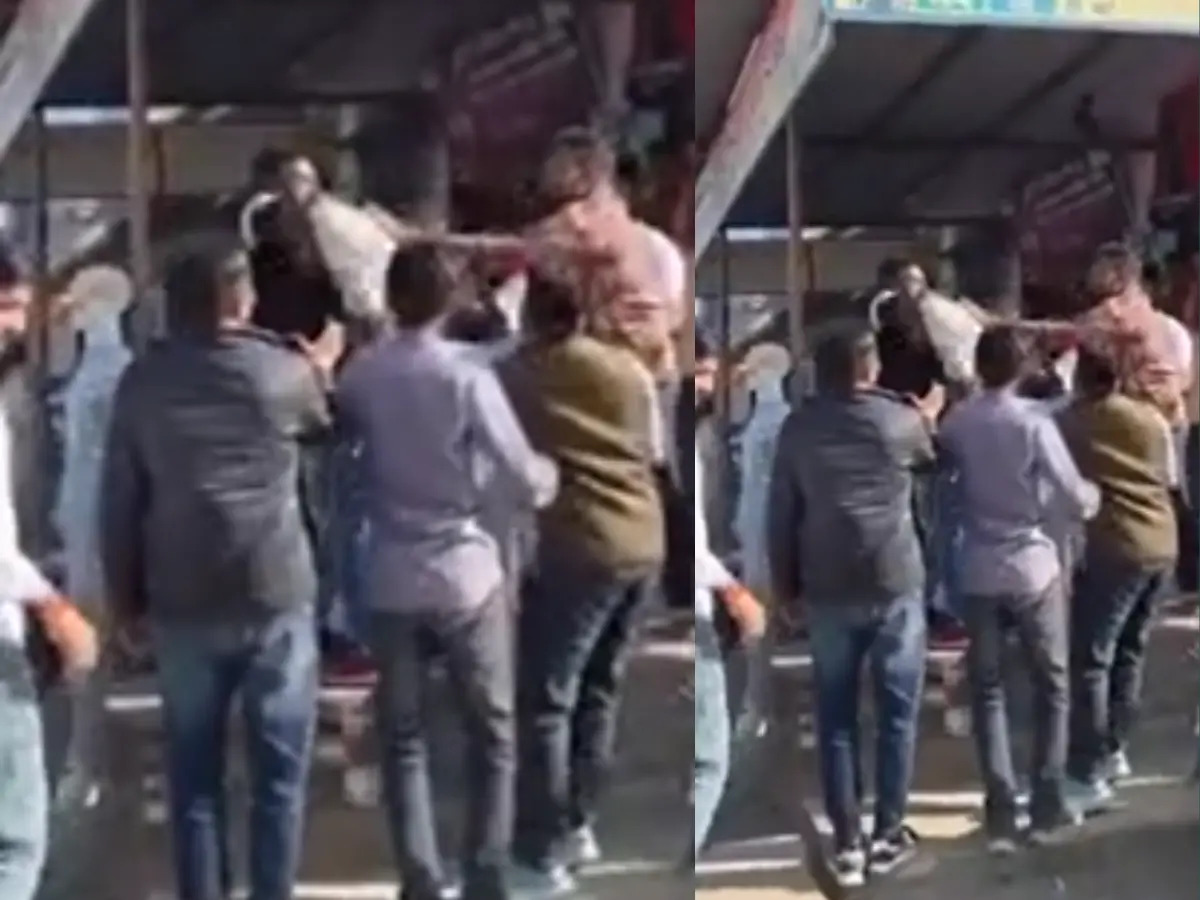 पुलिस थाने के ठीक सामने 20 मिनट तक चली गुंडागर्दी, दुकान पर हमलावरों का रौब, आवाज सुनकर भी नहीं आई पलिस