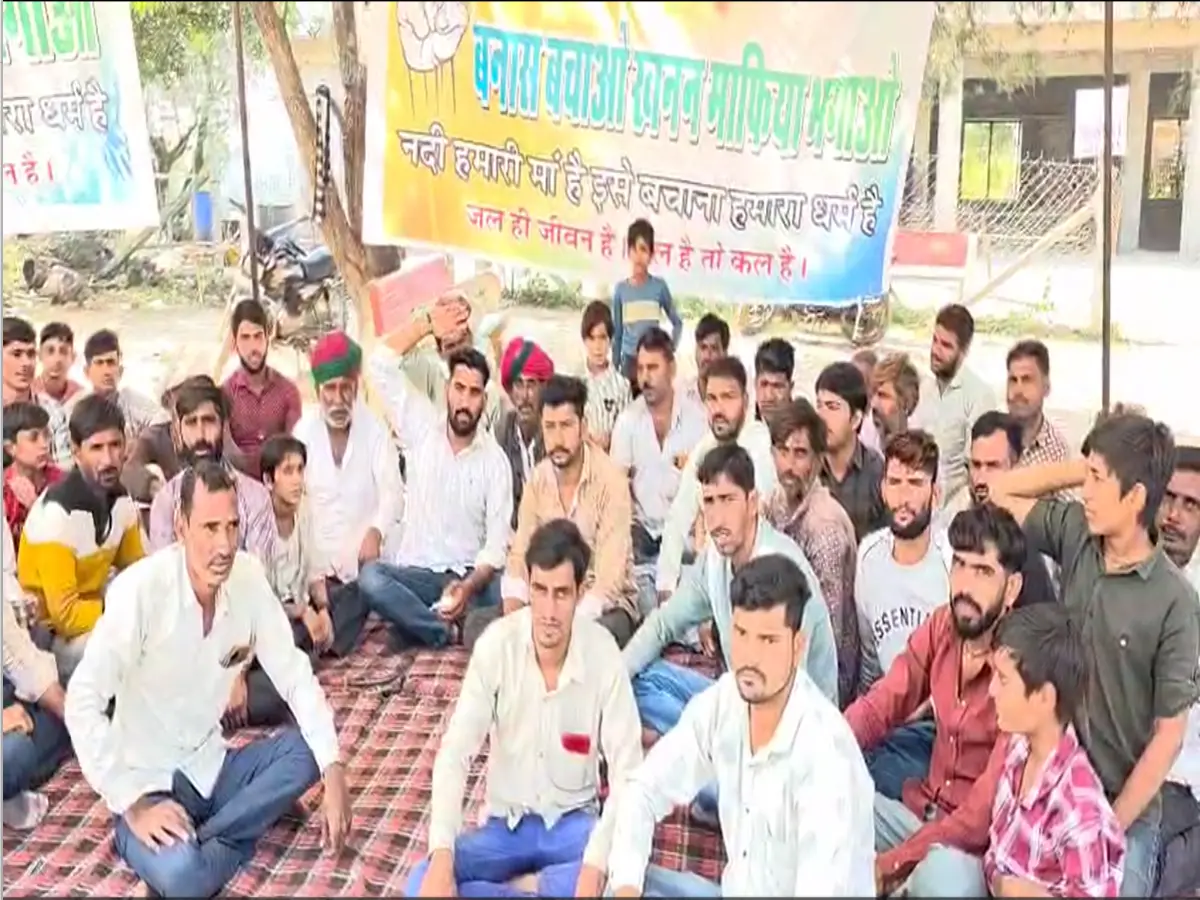 बनास नदी में खुली लूट! 22 दिन से उबल रहा चांदगढ़, अवैध बजरी खनन पर प्रशासन मौन