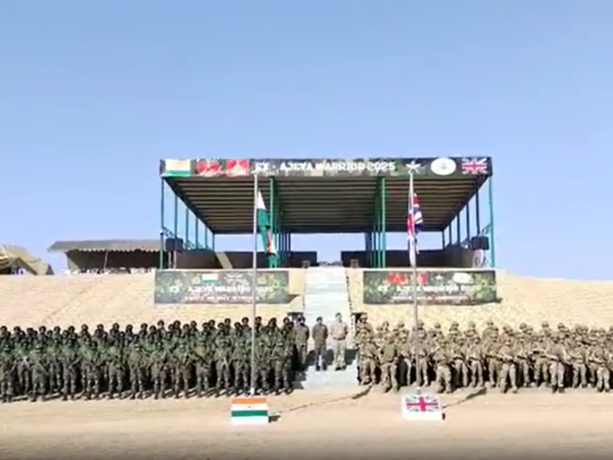 अजेय वॉरियर-25: राजस्थान के महाजन फील्ड फायरिंग रेंज में भारत-यूके संयुक्त सैन्य अभ्यास शुरू अजेय वॉरियर-25: राजस्थान के महाजन फील्ड फायरिंग रेंज में भारत-यूके संयुक्त सैन्य अभ्यास शुरू
