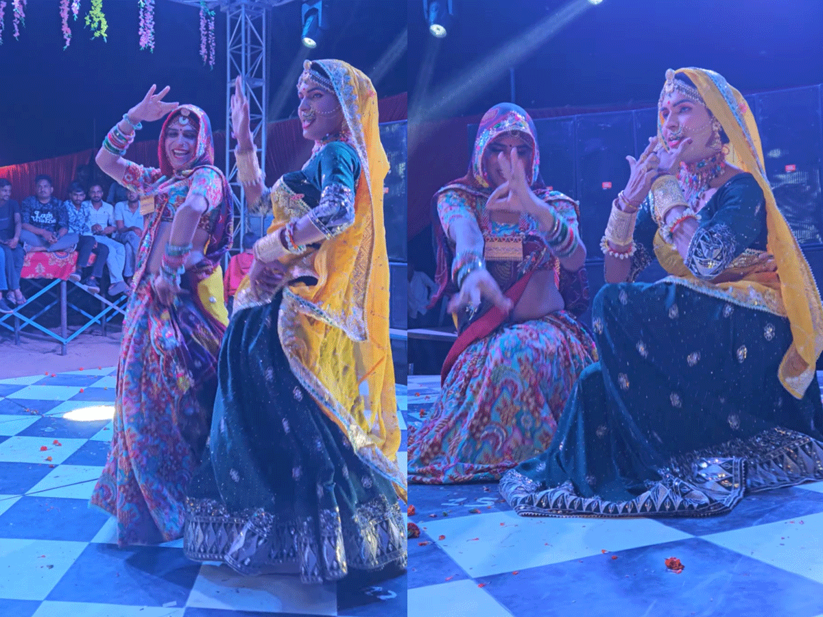 राजस्थानी कलाकार जय चौधरी का डांस वीडियो वायरल, ‘हंस-हंस बिजलियां गिरावे गुजरी’ पर लगाए ठुमके