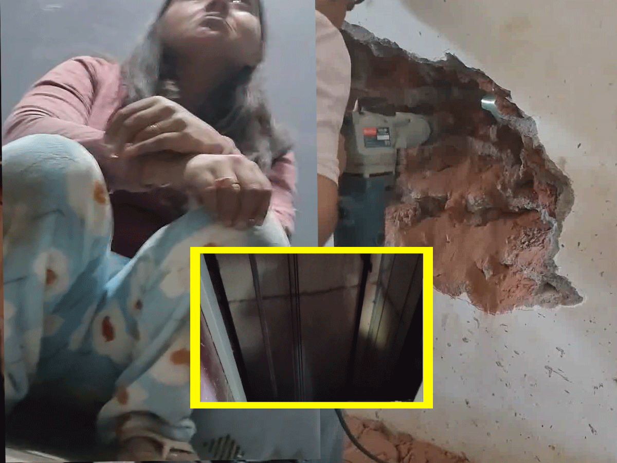 उदयपुर में अपार्टमेंट की लिफ्ट में फंसी रही महिला, ढाई घंटे बाद दीवार तोड़कर मिली जिंदगी