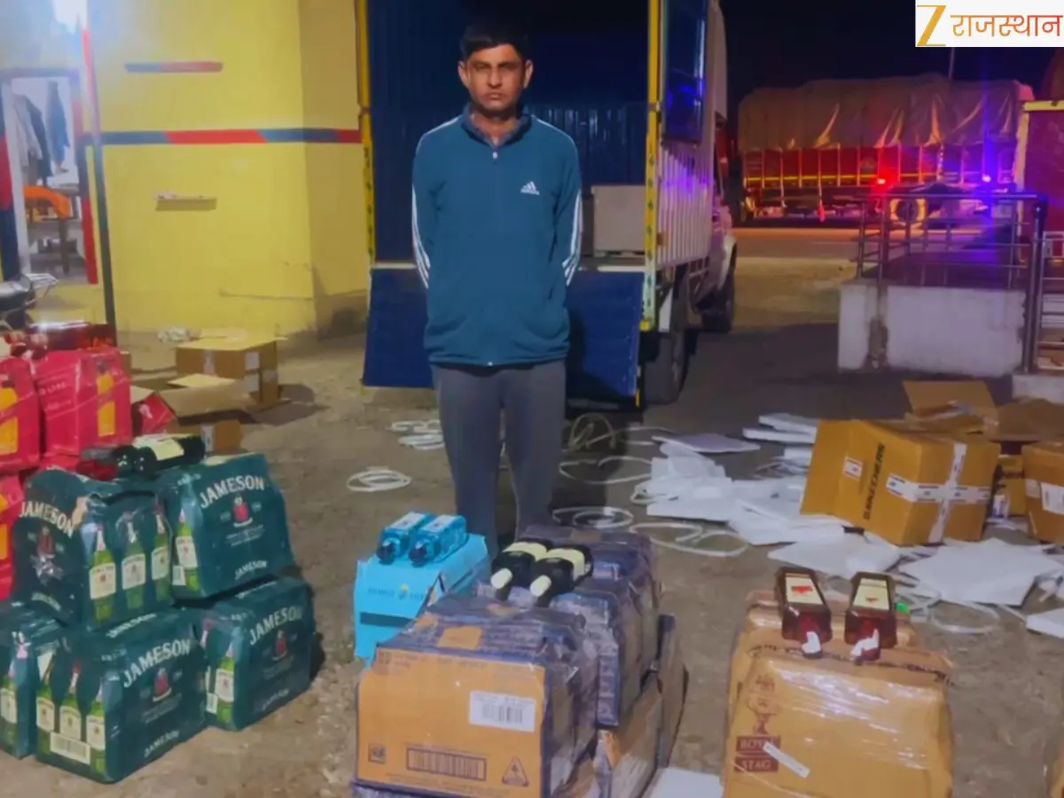 डूंगरपुर पुलिस की बड़ी कार्रवाई, रतनपुर बॉर्डर पर 7 लाख की अवैध शराब जब्त