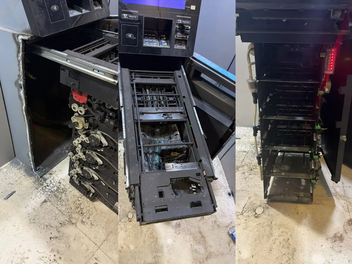 तोषीणा गांव में SBI एटीएम पर 4 चोरों का धावा, गैस कटर से काट 19 लाख 93 हजार की लूट